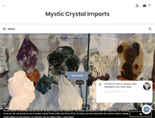 Tablet Screenshot of mysticcrystalimports.com